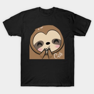 Cute sloth face T-Shirt